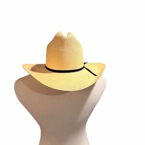 Resistol | George Strait Design 10X Straw Cowboy hat in Natural 6 5/8 Long Oval